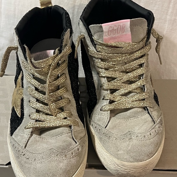 Golden Goose Midstar, Size 40 Black Glitter - Picture 3 of 7